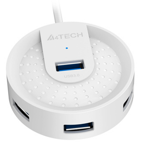 Adaptor Hub A4Tech HUB-30 White USB Type-A photo 4