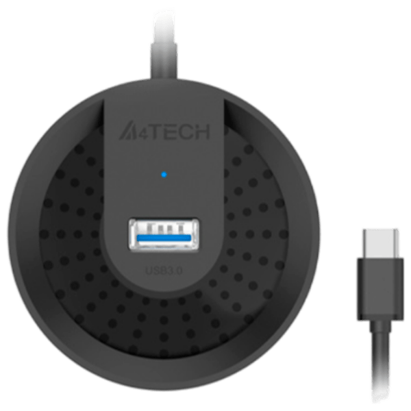 Adaptor Hub A4Tech HUB-30C Black USB Type-C photo 1