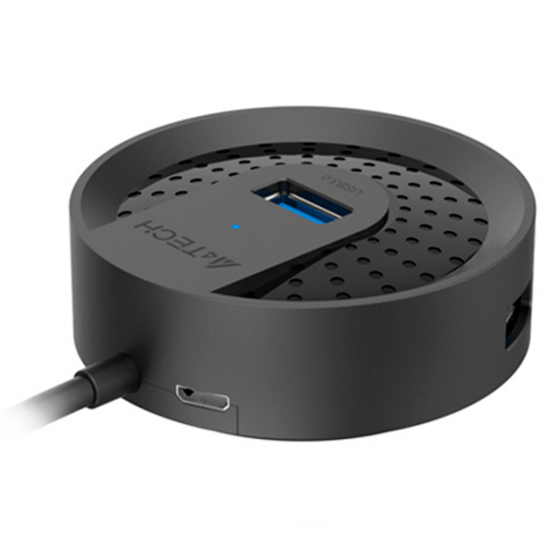 Adaptor Hub A4Tech HUB-30C Black USB Type-C photo 3