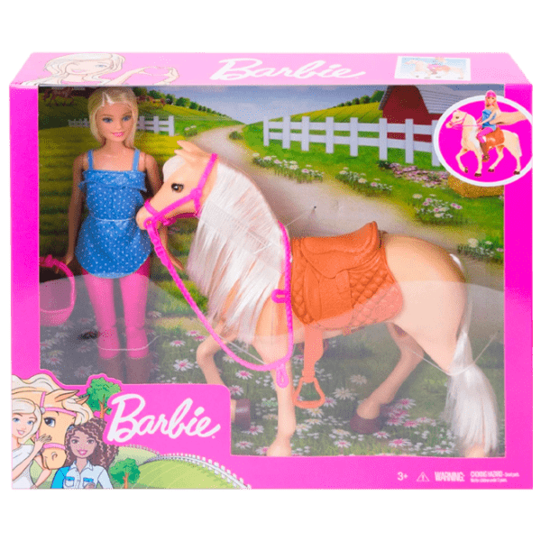 Păpușă Barbie Horseback Riding model FXH13 3+ photo 1