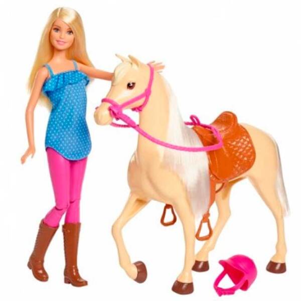 Păpușă Barbie Horseback Riding model FXH13 3+ photo 3