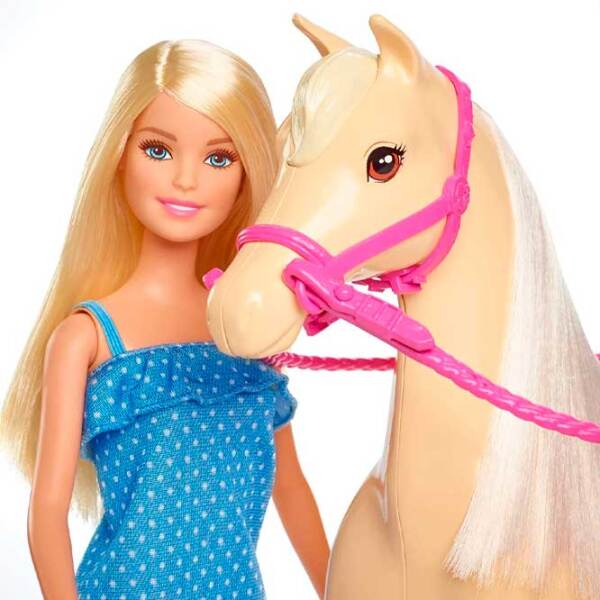 Păpușă Barbie Horseback Riding model FXH13 3+ photo 4