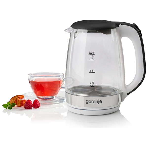 Электрочайник Gorenje K17GXG White 2200 Вт, 1.7 л, Внутреннее покрытие: Стекло photo 7