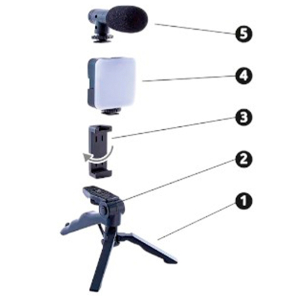 Set pentru Vlogging Canal Toys 033CL Black  photo 2