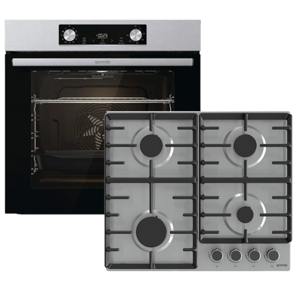 Cuptor încorporabil Gorenje BO6735E02X+G642ABX Inox A, 77 l photo 1