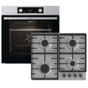 Cuptor încorporabil Gorenje BO6735E02X+G642ABX Inox A, 77 l