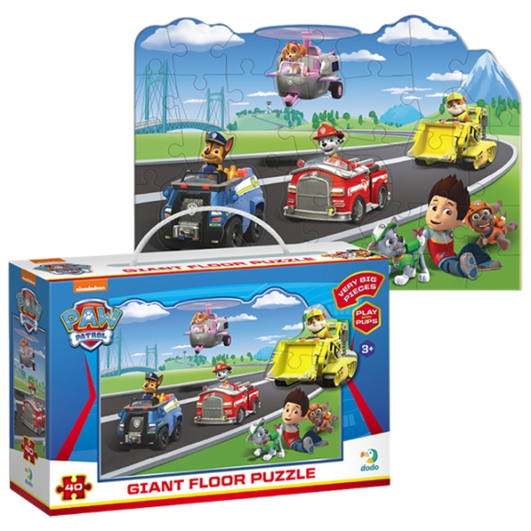 Пазл 2D DoDo Paw Patrol (200467) Количество деталей: 40, Рекомендуемый возраст: 3+ photo 1