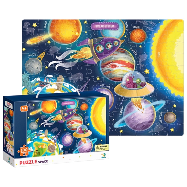 Пазл 2D DoDo Cosmos (300141) Количество деталей: 100, Рекомендуемый возраст: 5+ photo 1