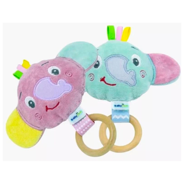 Мягкая игрушка BabyJem Animals Elephant Toy Verde Зеленый 0.6+ photo 2