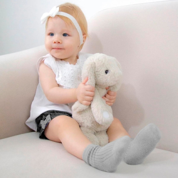 Мягкая игрушка BabyJem Animals 730 The Bestie Bunny Серый 0.6+ photo 3