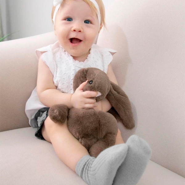 Мягкая игрушка BabyJem Animals The Bestie Bunny Maro inchis Коричневый 0.6+ photo 5