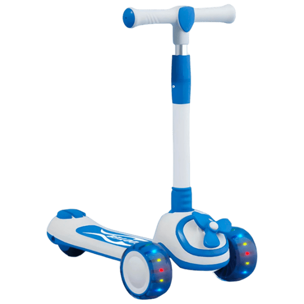 Детский трёхколёсный самокат 4Play Helicopter (00-00754456) Синий 2 года, 50 кг, Полиуретановые photo 1