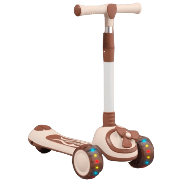 Детский трёхколёсный самокат 4Play Helicopter (00-00812349) Бежевый 2 года, 50 кг, Полиуретановые photo 1