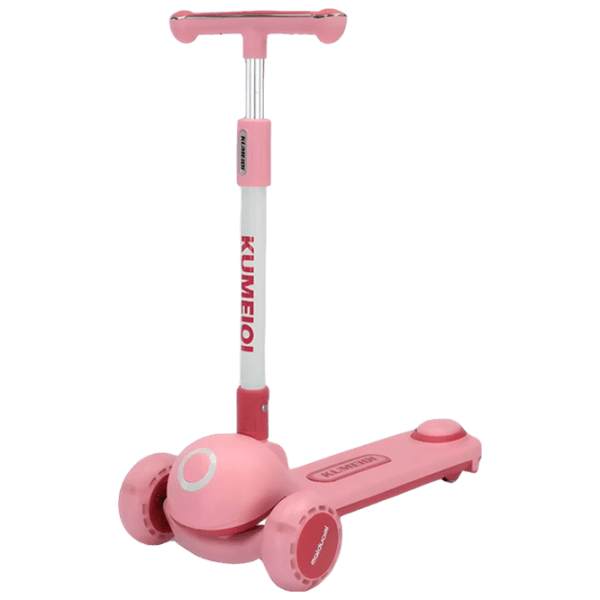 Trotinetă pentru copii cu trei roți 4Play New Force (00-00754423) Pink 3 ani, 80 kg, Din PU photo 1