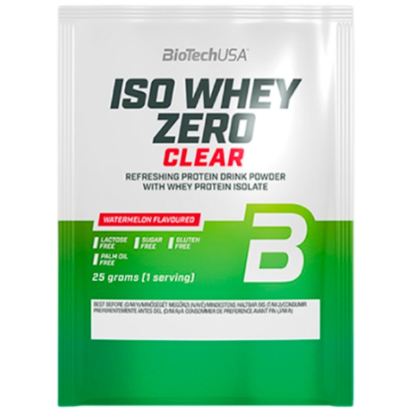 Proteină BioTechUSA Iso Whey Zero Clear 25 g Pepene verde | praf photo 1