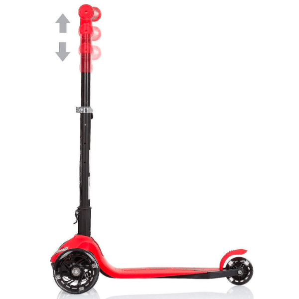 Trotinetă pentru copii cu trei roți Chipolino Robby (DSROB0234RE) Red 3 ani, 50 kg, Din PU photo 3