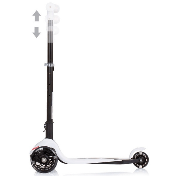 Trotinetă pentru copii cu trei roți Chipolino Robby (DSROB0236WH) White 3 ani, 50 kg, Din PU photo 3
