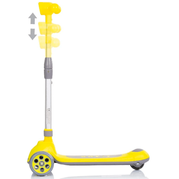 Детский трёхколёсный самокат Chipolino Orbit (DSORB0236YE) Желтый 3 года, 50 кг, Полиуретановые photo 2