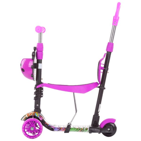 Детский трёхколёсный самокат Chipolino Kiddy Evo (DSKIEH021PG) Пурпурный 3 года, 20 кг, Пластиковые с силиконом photo 2