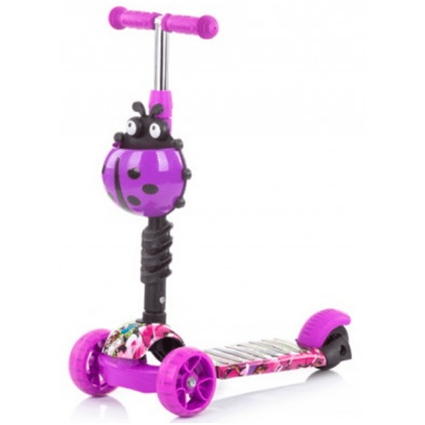 Детский трёхколёсный самокат Chipolino Kiddy Evo (DSKIEH021PG) Пурпурный 3 года, 20 кг, Пластиковые с силиконом photo 4