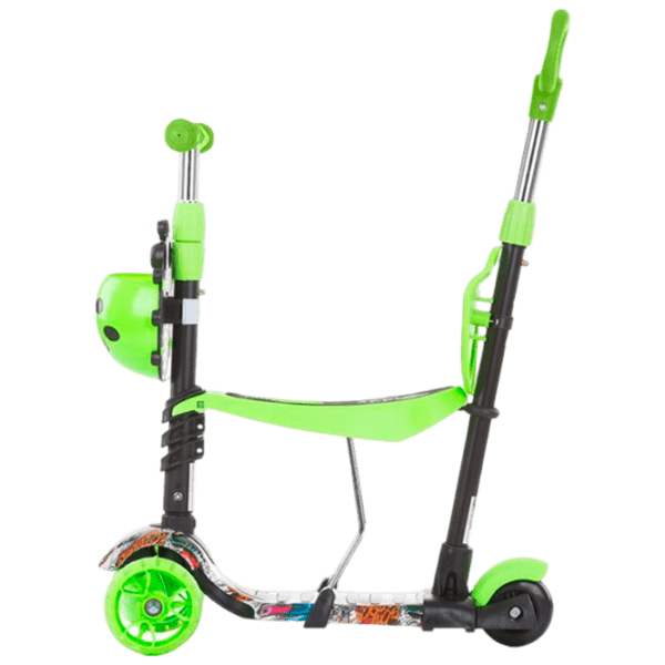 Детский трёхколёсный самокат Chipolino Kiddy Evo (DSKIEH022GG) Зелёный 3 года, 20 кг, Пластиковые с силиконом photo 2