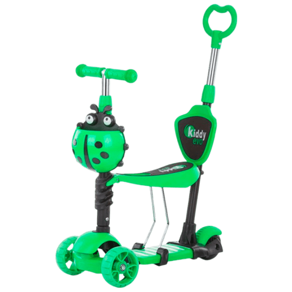 Детский трёхколёсный самокат Chipolino Kiddy Evo (DSKIEH023LI) Лаймовый 3 года, 20 кг, Пластиковые с силиконом photo 1