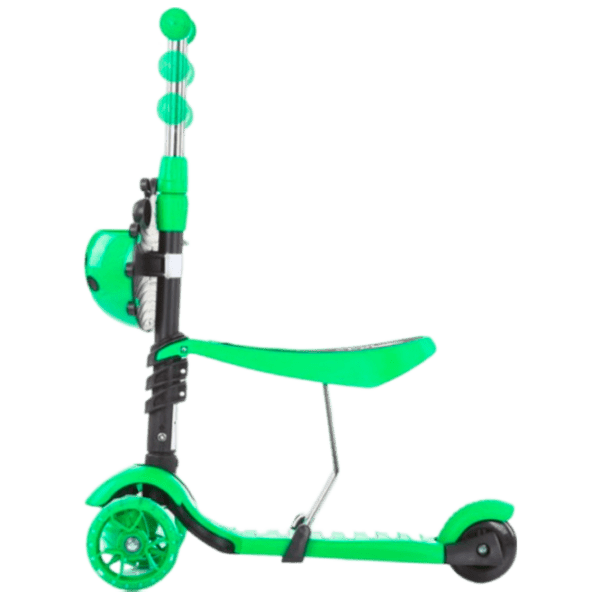 Детский трёхколёсный самокат Chipolino Kiddy Evo (DSKIEH023LI) Лаймовый 3 года, 20 кг, Пластиковые с силиконом photo 2