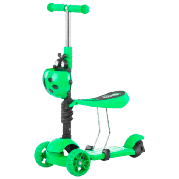 Детский трёхколёсный самокат Chipolino Kiddy Evo (DSKIEH023LI) Лаймовый 3 года, 20 кг, Пластиковые с силиконом photo 4