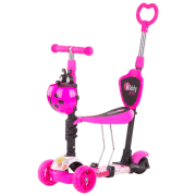 Детский трёхколёсный самокат Chipolino Kiddy Evo (DSKIEH025LO) Розовый 3 года, 20 кг, Пластиковые с силиконом
