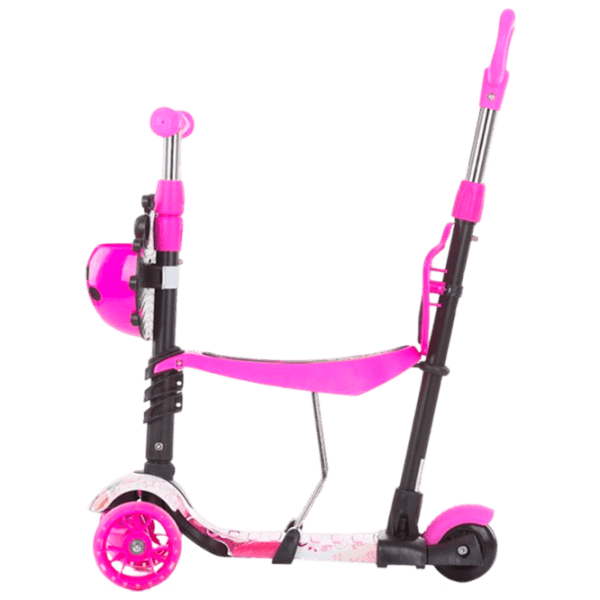 Детский трёхколёсный самокат Chipolino Kiddy Evo (DSKIEH025LO) Розовый 3 года, 20 кг, Пластиковые с силиконом photo 2
