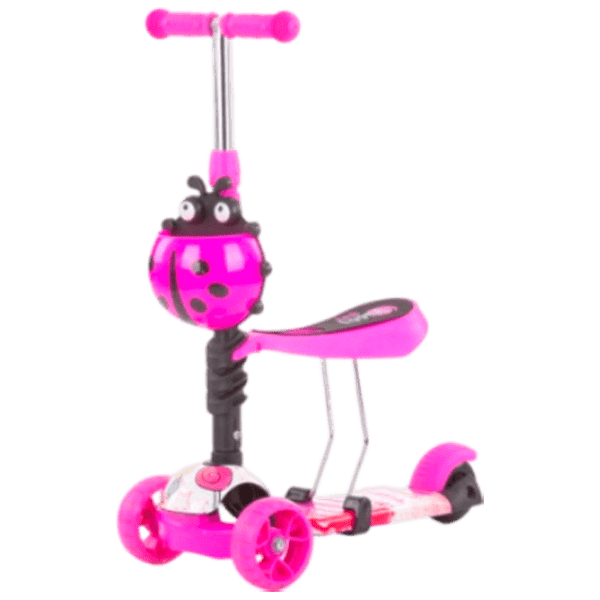 Детский трёхколёсный самокат Chipolino Kiddy Evo (DSKIEH025LO) Розовый 3 года, 20 кг, Пластиковые с силиконом photo 5