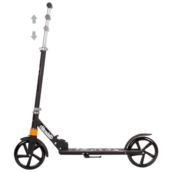Trotinetă pentru copii cu două roți Chipolino Omega (DSOME0236BK) Black 8 ani, 100 kg, Din PU photo 3