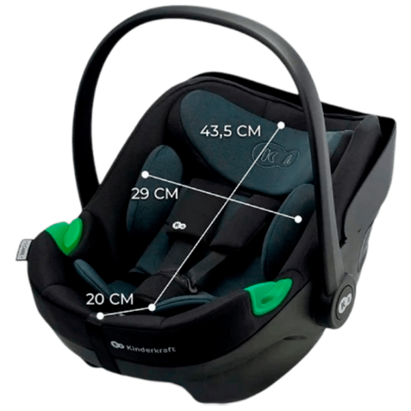 Детское автокресло KinderKraft I-Care i-Size KCICAR00BLU0000 Зелёный 0 месяцев - 1 год, 13 кг photo 4