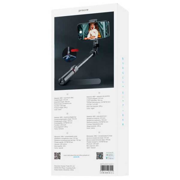 Селфи палка Proove Frame Jet Черный Bluetooth / Черный photo 6