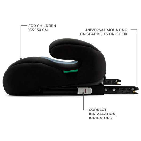 Scaun auto KinderKraft I-BOOST i-Size KCIBOO00BLK0000 Black 3 ani - 12 ani, 36 kg photo 3