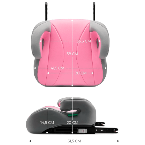 Scaun auto KinderKraft I-BOOST i-Size KCIBOO00PNK0000 Pink 3 ani - 12 ani, 36 kg photo 2