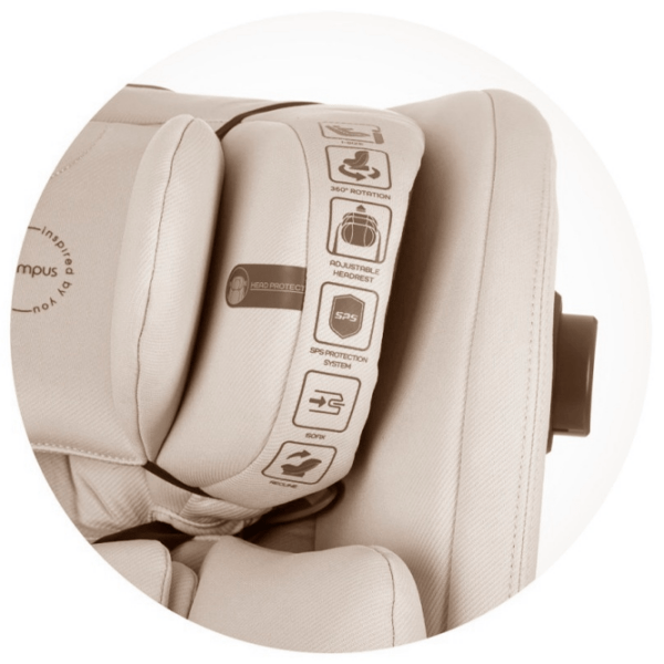 Scaun auto Chipolino Olimpus 360 I-size STKOL02403MA Beige 0 luni - 12 ani, 36 kg photo 6