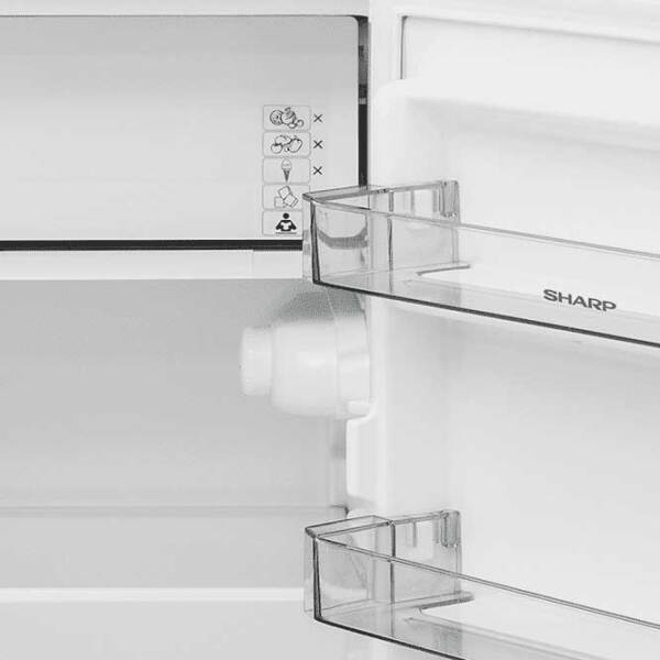 Frigider SHARP SJ-UE088T0W-EU White 77l/ Automat, 12l/ Manual, E photo 4