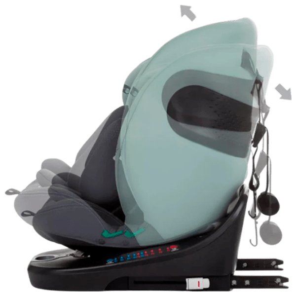 Детское автокресло Chipolino Motion 360 I-size STKMOT02404P Зелёный 0 месяцев - 12 лет, 36 кг photo 5