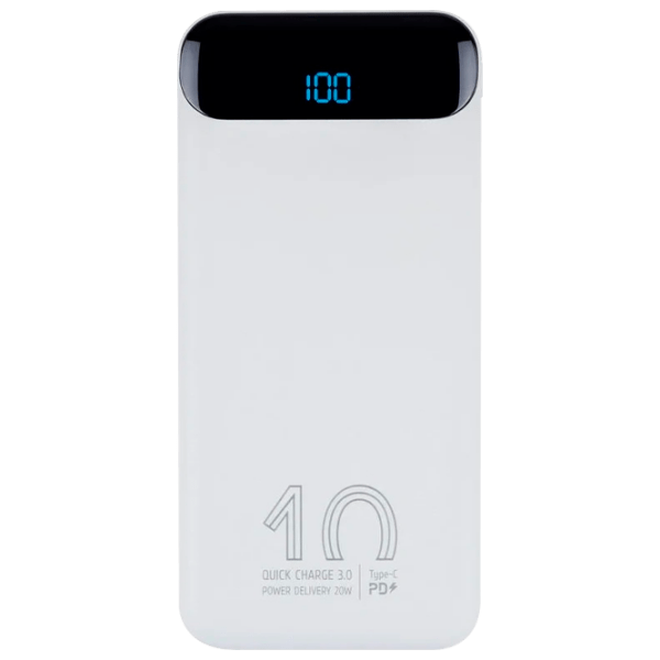 Power Bank 10000 mAh RivaCase VA2540 (20 W) White  photo 1