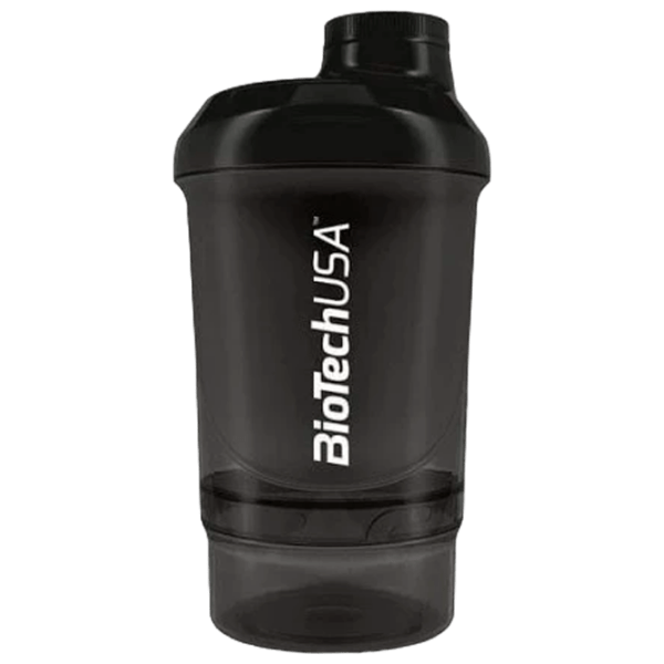 Shaker BioTechUSA Wave + Nano Black 300 ml photo 1