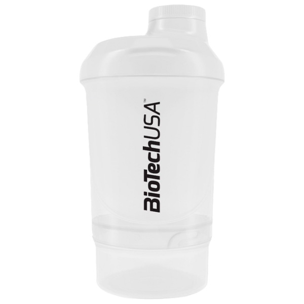 Shaker BioTechUSA Wave + Nano White 300 ml photo 1