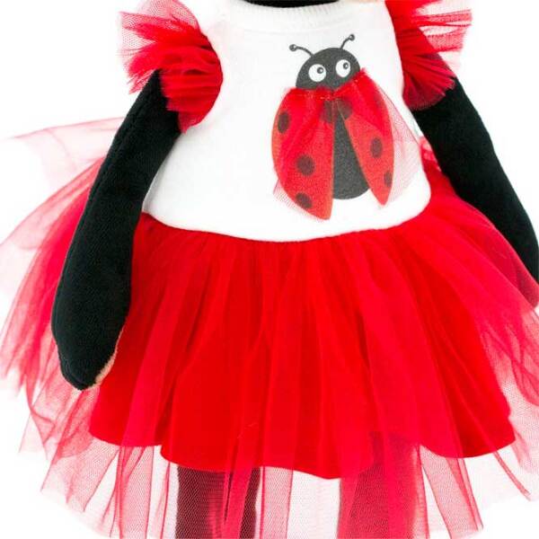 Jucărie moale Orange Toys Animals Lucky Blacky Ladybug Black 3+ photo 3