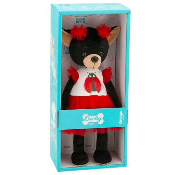 Jucărie moale Orange Toys Animals Lucky Blacky Ladybug Black 3+ photo 5