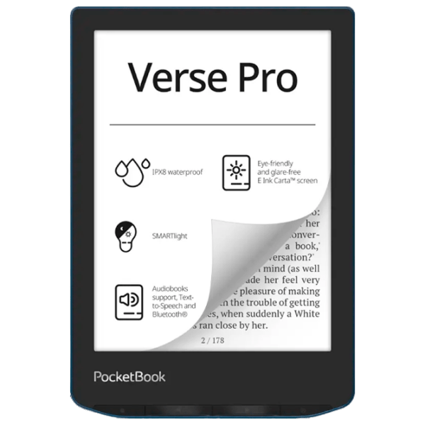 Carte electronică Pocketbook 634 Verse PRO 16 GB Blue  photo 1
