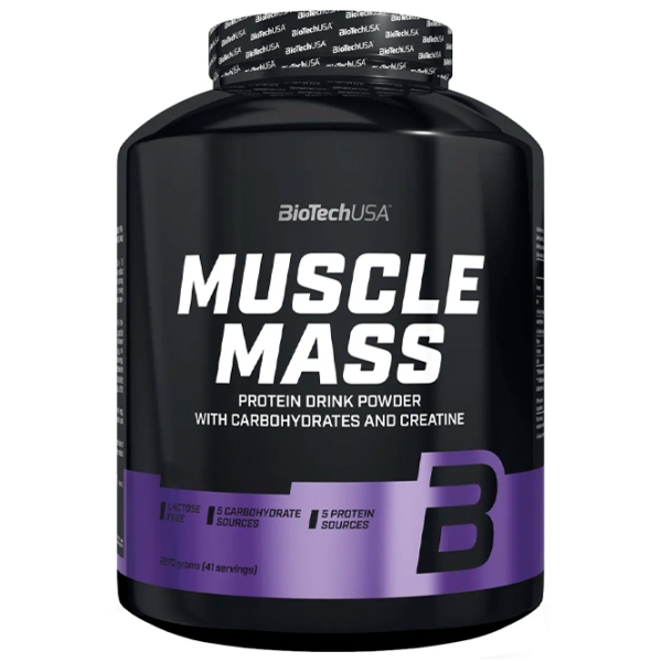 Gainer BioTechUSA Muscle Mass (5999076223220) 2270 g photo 1