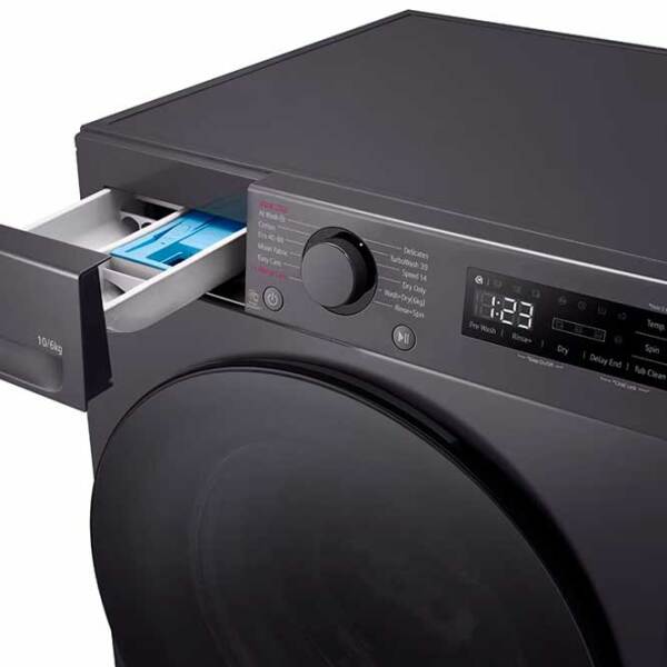 Mașină de spălat cu uscător LG F4DR510S2M Black 10 kg, 1400 rpm, A photo 8