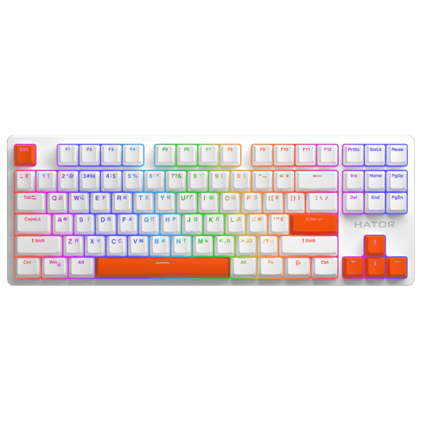 Accesorii pentru tastatură Hator Orange PBT Orange Gaming, Fără fir photo 3