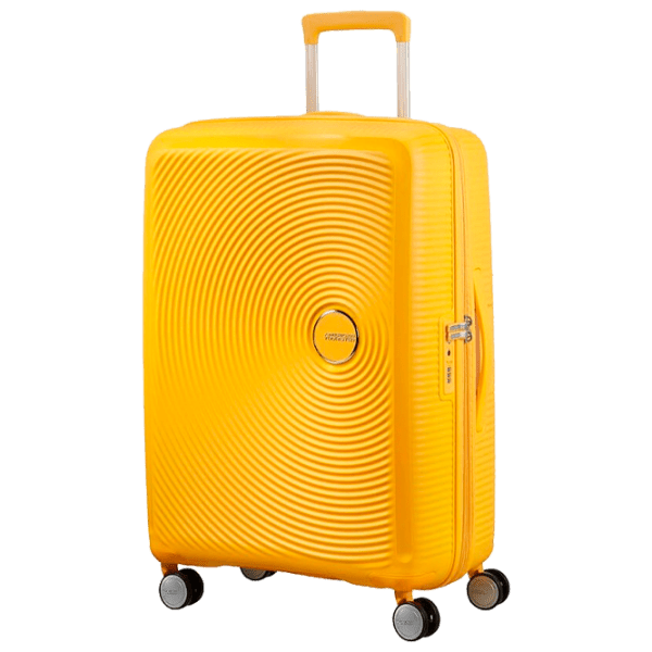 Чемодан American Tourister Soundbox Spinner Expandable Желтый Bass 35.5л   photo 1