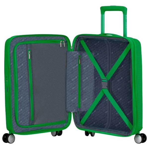 Чемодан American Tourister Soundbox Spinner Expandable Зеленый Bass 35.5л   photo 3